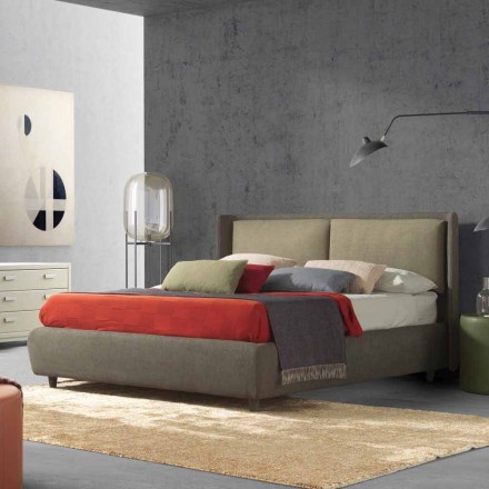 Letto matrimoniale con contenitore, design moderno, Kate by Bolzan Viadurini