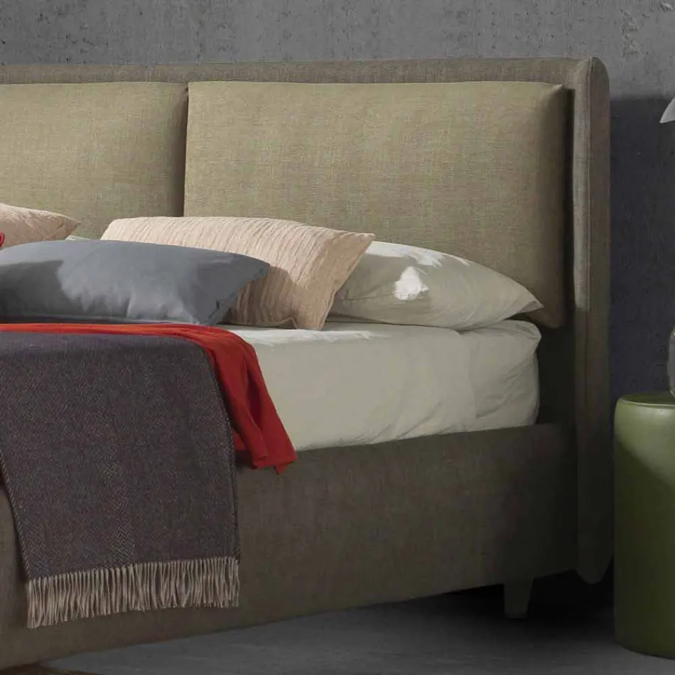 Letto matrimoniale con contenitore, design moderno, Kate by Bolzan Viadurini
