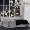 Letto Matrimoniale con Giroletto in Ferro Made in Italy - Ombra