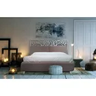 Letto Matrimoniale con Testata in Ferro e Cuscini Made in Italy - Peter Viadurini