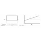 Letto Matrimoniale con Testata in Ferro e Cuscini Made in Italy - Peter Viadurini