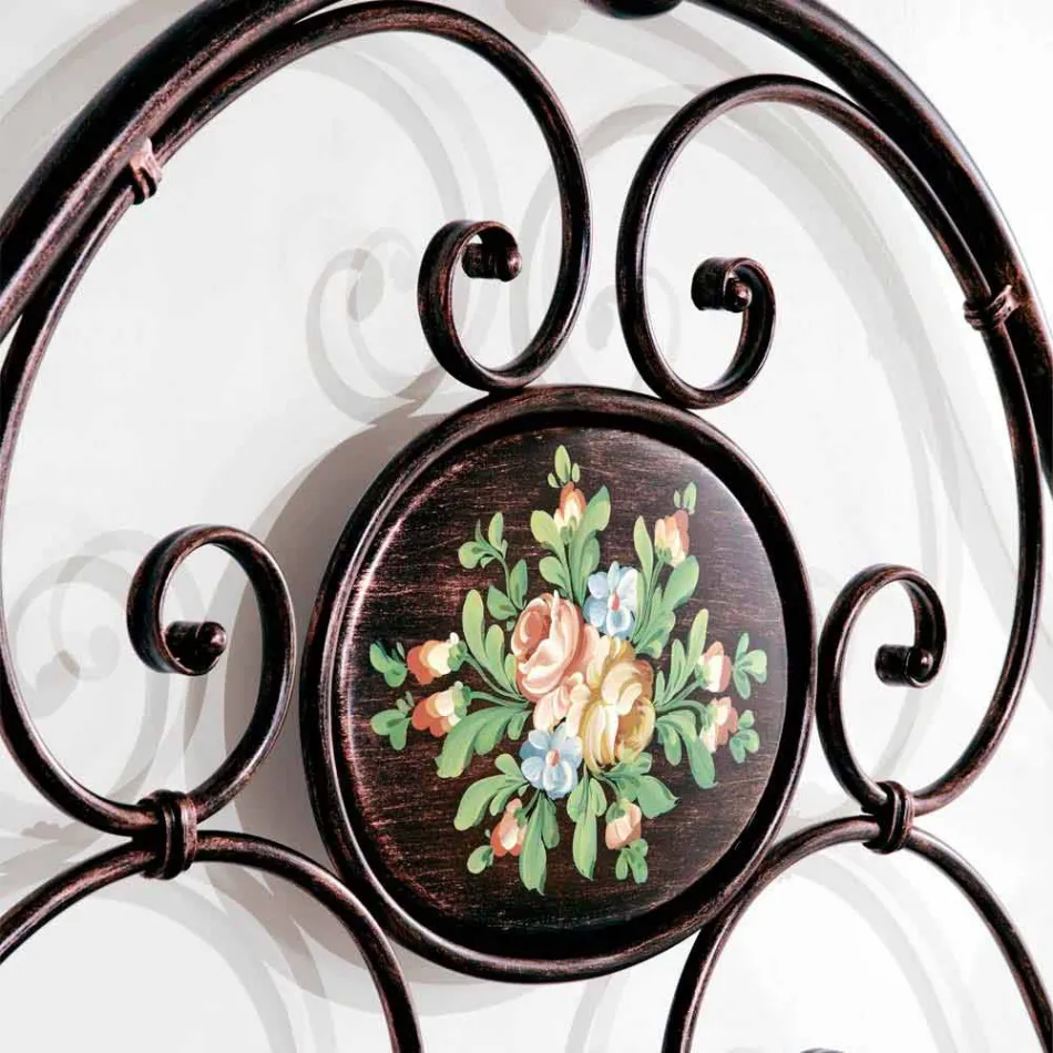 Letto matrimoniale di design in ferro battuto artigianale Alexa Viadurini