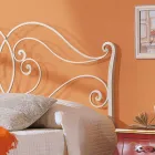 Letto matrimoniale di design in ferro pieno Allie, made in Italy Viadurini