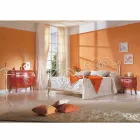 Letto matrimoniale di design in ferro pieno Allie, made in Italy Viadurini