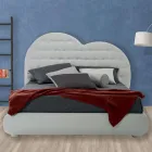 Letto Matrimoniale di Lusso con Box e Swarovski Made in Italy – Cuoricino Viadurini