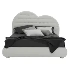 Letto Matrimoniale di Lusso con Box e Swarovski Made in Italy – Cuoricino Viadurini