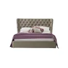 Letto Matrimoniale di Lusso con Box e Testata Capitonnè Made in Italy – Papero Viadurini