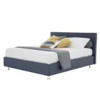 Letto Matrimoniale di Lusso in Ecopelle o Tessuto con Box Made in Italy – Nuvola Viadurini