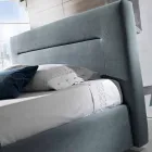 Letto matrimoniale imbottito moderno con box alzante 160x190/200cm Sun Viadurini