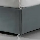 Letto matrimoniale imbottito moderno con box alzante 160x190/200cm Sun Viadurini