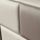 Letto matrimoniale in ecopelle con box contenitore 160x190/200 cm Gin Viadurini