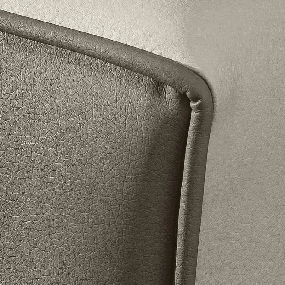 Letto matrimoniale in ecopelle con box contenitore 160x190/200 cm Gin Viadurini