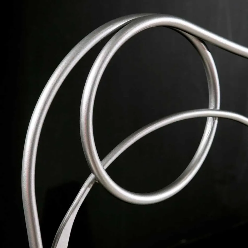 Letto matrimoniale in ferro artigianale con gambe coniche Zoe Viadurini