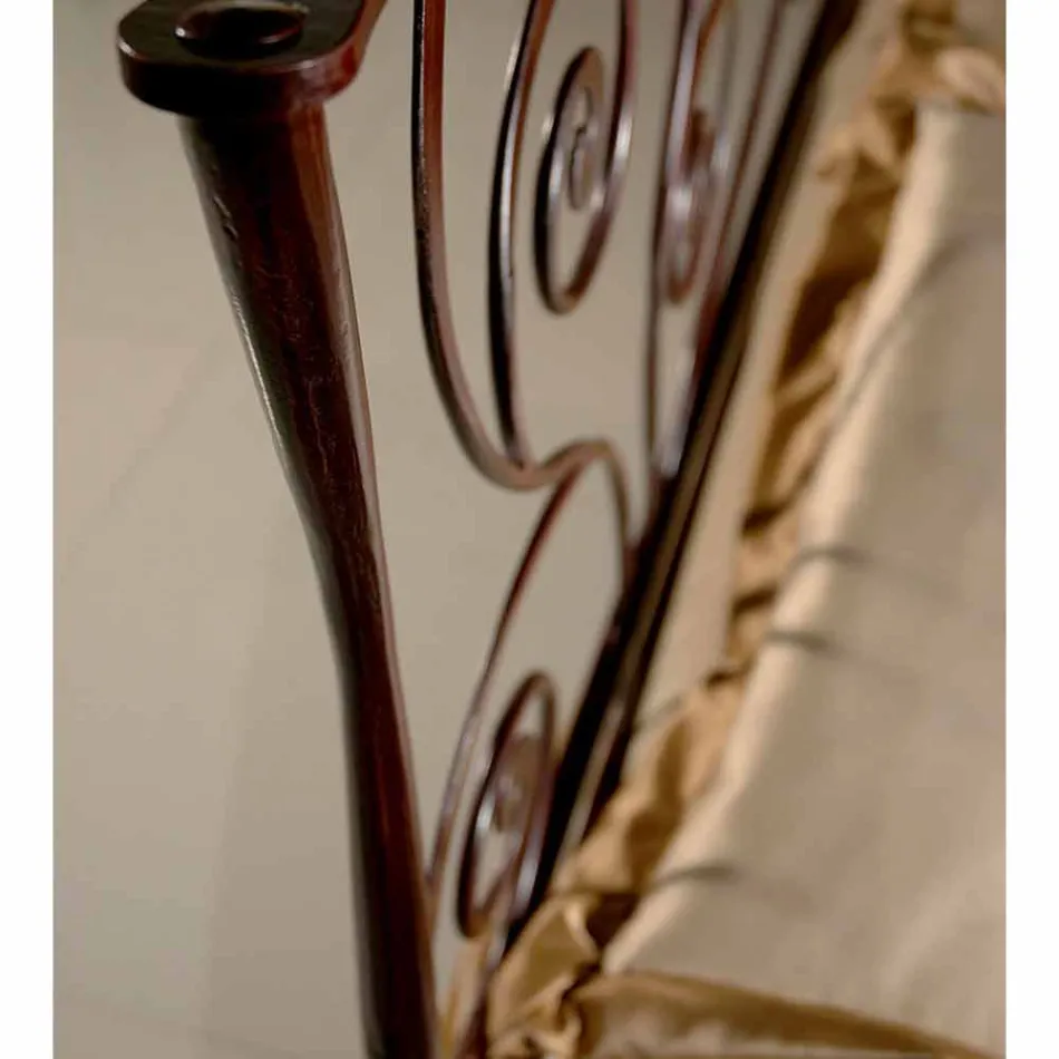 Letto Matrimoniale in Ferro Battuto Ares Viadurini