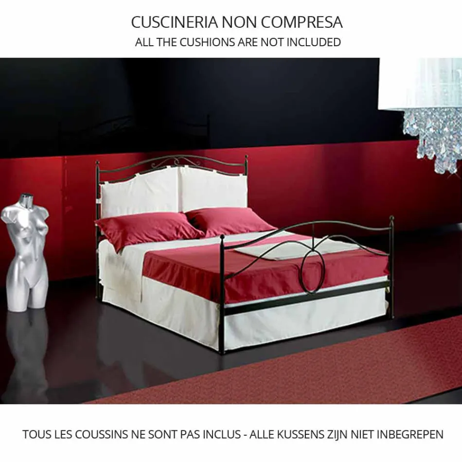 Letto Matrimoniale in Ferro Battuto Cassiopea Viadurini