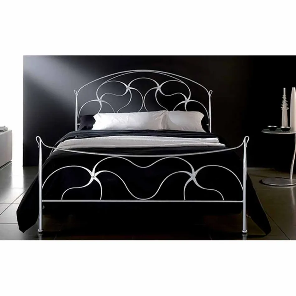 Letto Matrimoniale in Ferro Battuto Cigno Viadurini