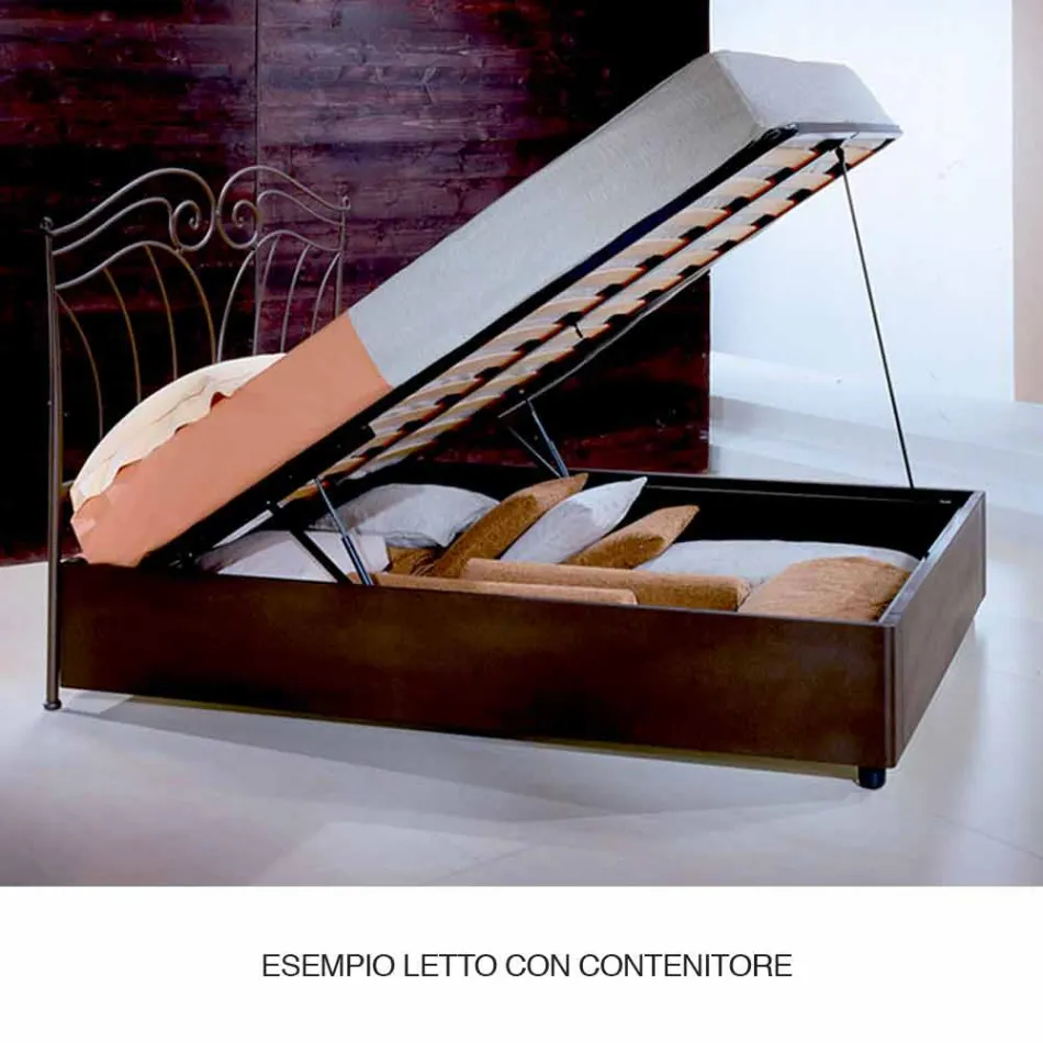 Letto Matrimoniale in Ferro Battuto Cigno Viadurini