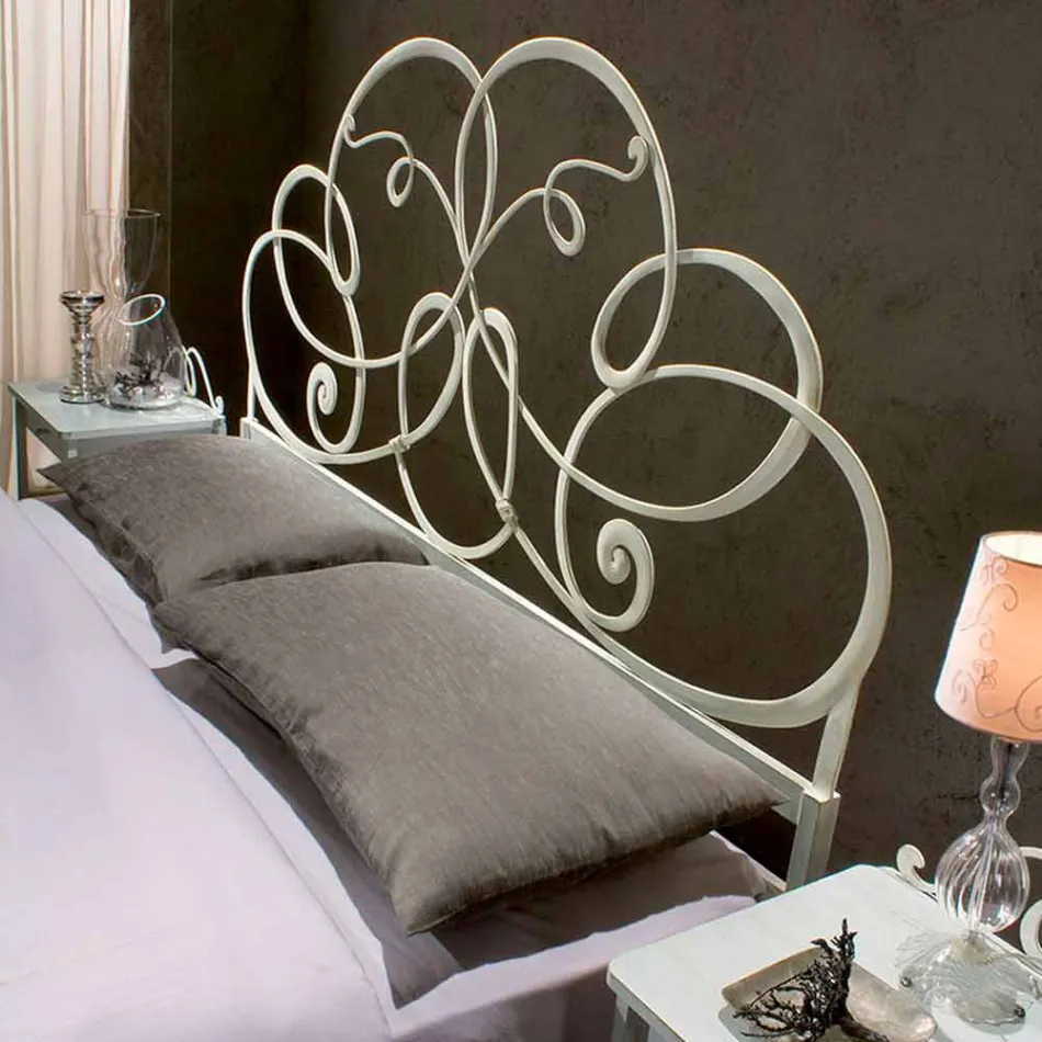 Letto Matrimoniale in Ferro Battuto Granito Viadurini