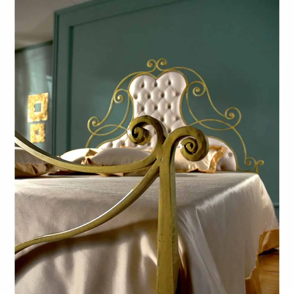Letto Matrimoniale in Ferro Battuto Paride Viadurini