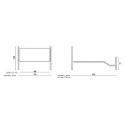 Letto Matrimoniale in Ferro Tubolare Nero Argentato Made in Italy - Geometria Viadurini