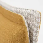 Letto Matrimoniale in Tessuto con Piedini in Metallo Made in Italy - Glorio Viadurini