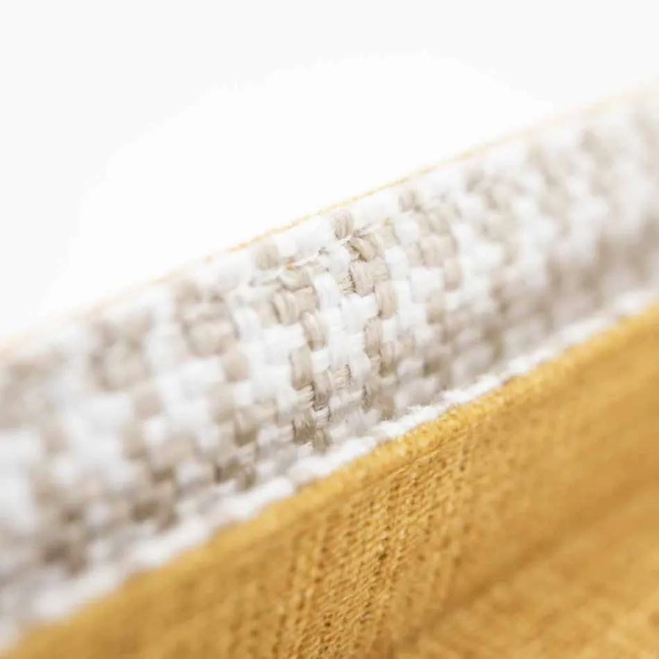 Letto Matrimoniale in Tessuto con Piedini in Metallo Made in Italy - Glorio Viadurini