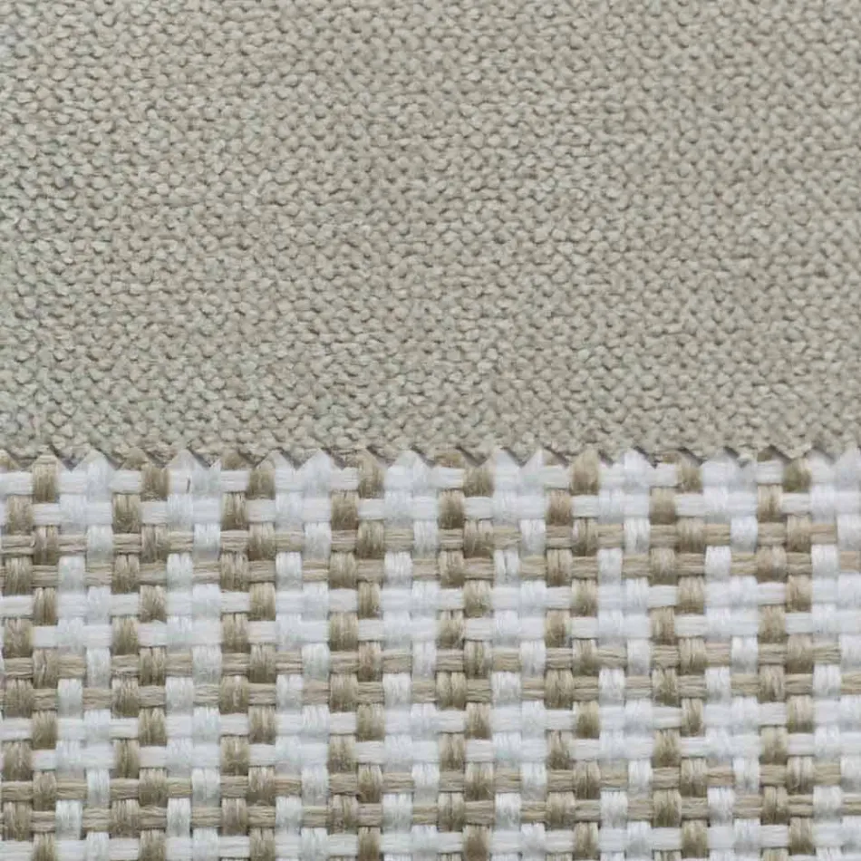 Letto Matrimoniale in Tessuto con Piedini in Metallo Made in Italy - Glorio Viadurini