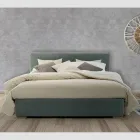 Letto Matrimoniale in Tessuto o Ecopelle con Contenitore Made in Italy – Etoile Viadurini