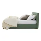 Letto Matrimoniale in Tessuto o Ecopelle con Contenitore Made in Italy – Etoile Viadurini