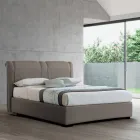 Letto Matrimoniale Moderno con Box in Pelle Ignifuga - Ania Viadurini