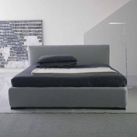 Letto matrimoniale moderno, senza contenitore, Gaya New by Bolzan Viadurini