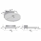 Letto Matrimoniale Rotondo Moderno con Testiera Angolare Made in Italy - Tima Viadurini