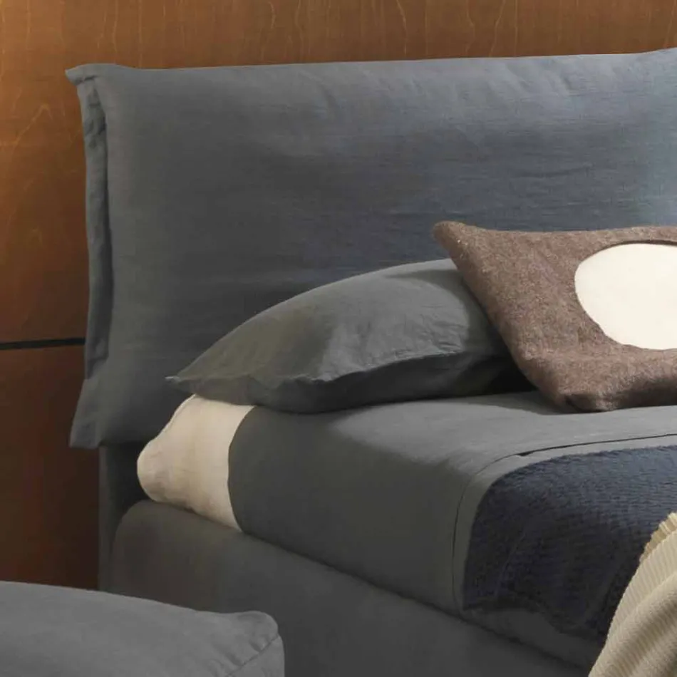 Letto matrimoniale senza box, design contemporaneo, Iorca by Bolzan Viadurini