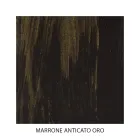 Letto Matrimoniale Testata in Ferro Tubolare Marrone Anticato Oro - Taglia Viadurini