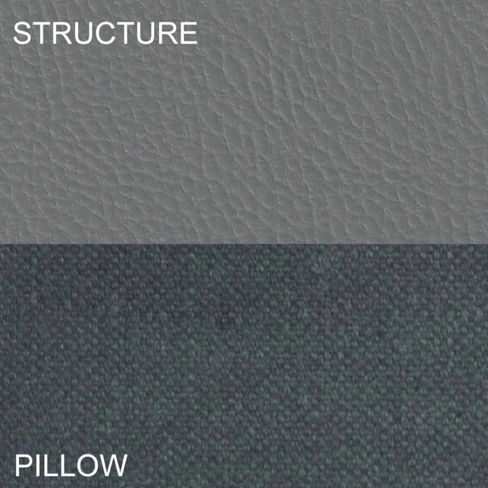 Letto Rotondo Matrimoniale Rivestito in Ecopelle di Design Made in Italy - Vesio Viadurini