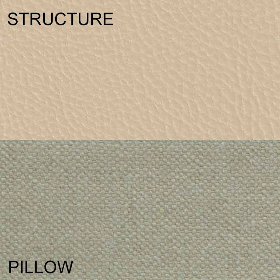 Letto Rotondo Matrimoniale Rivestito in Ecopelle di Design Made in Italy - Vesio Viadurini