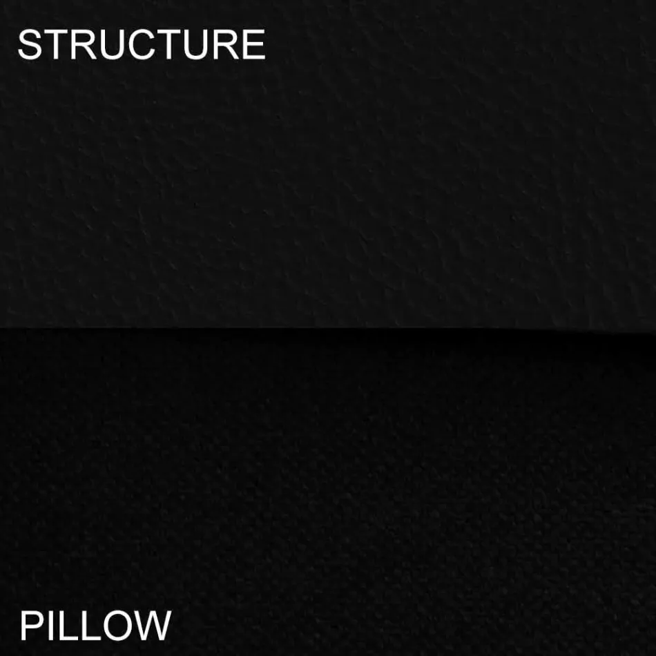 Letto Rotondo Matrimoniale Rivestito in Ecopelle di Design Made in Italy - Vesio Viadurini