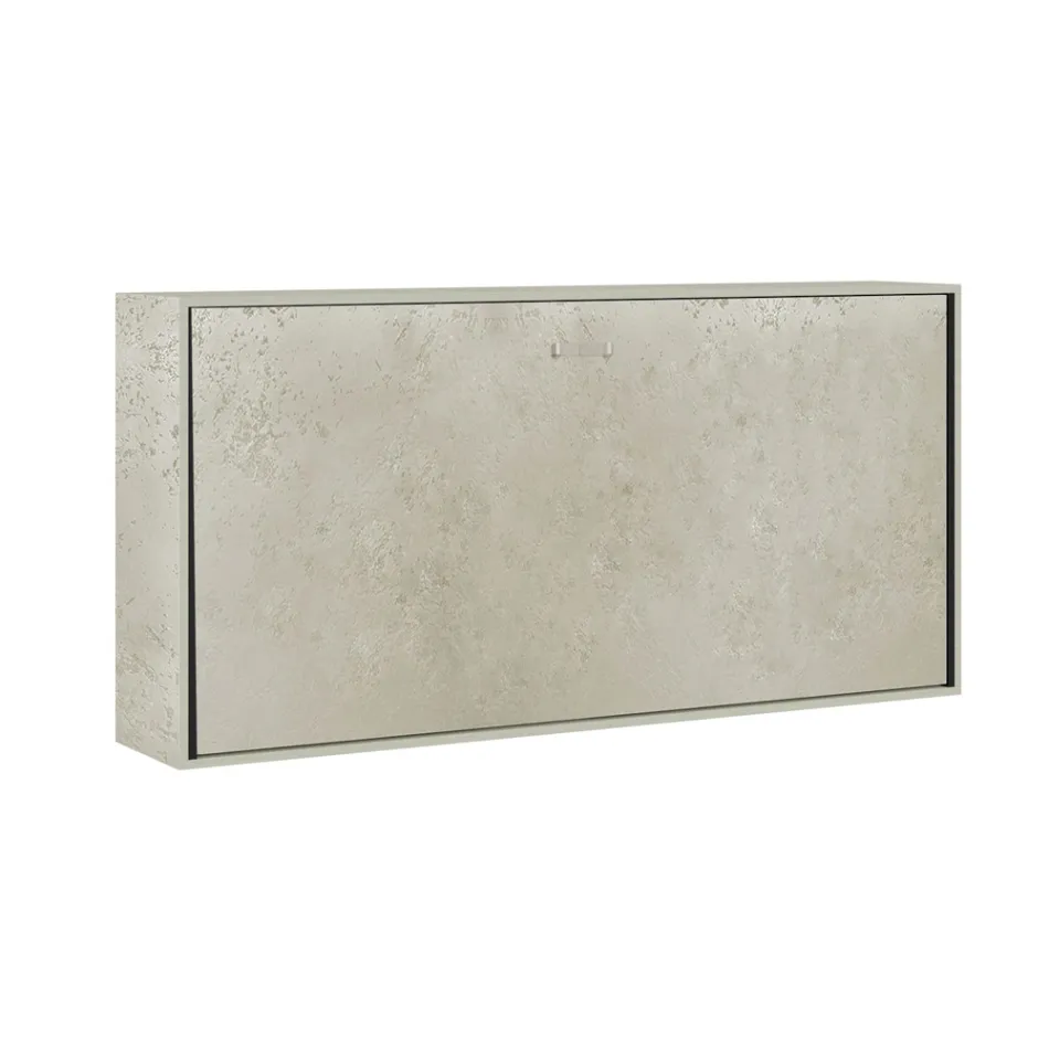 Letto Singolo a Scomparsa Orizzontale Made in Italy - Collaborativo Viadurini