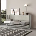 Letto Singolo a Scomparsa Orizzontale Made in Italy - Collaborativo Viadurini