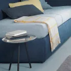 Letto singolo ad angolo, con testiera e pannello laterale Line4 Bolzan Viadurini