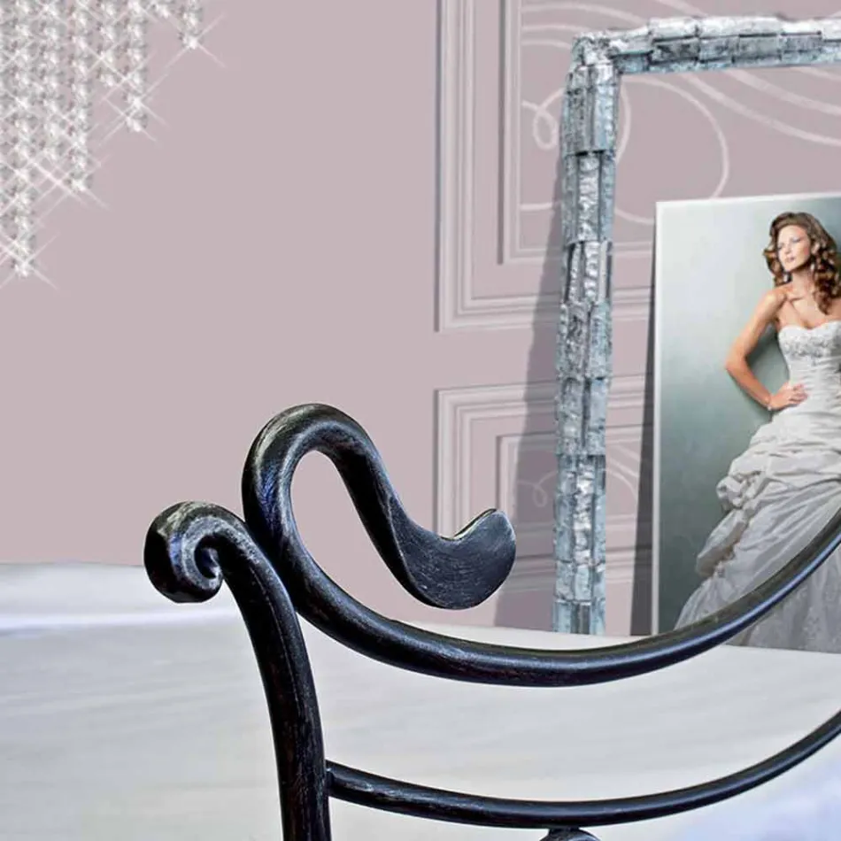 Letto Singolo in Ferro Battuto Febo Viadurini