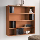 Libreria a Muro di Design in Nobilitato di Diversi Colori Made in Italy - Kea Viadurini