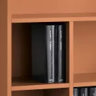 Libreria a Muro di Design in Nobilitato di Diversi Colori Made in Italy - Kea Viadurini