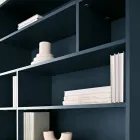 Libreria a Muro di Design in Nobilitato di Diversi Colori Made in Italy - Kea Viadurini