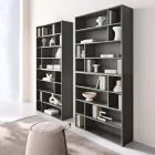 Libreria a Muro di Design in Nobilitato di Diversi Colori Made in Italy - Kea Viadurini