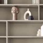 Libreria a Muro di Design in Nobilitato di Diversi Colori Made in Italy - Kea Viadurini