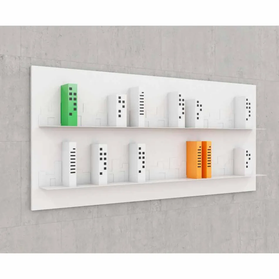 Libreria da Appendere Skyline 186x86 Mabele Viadurini