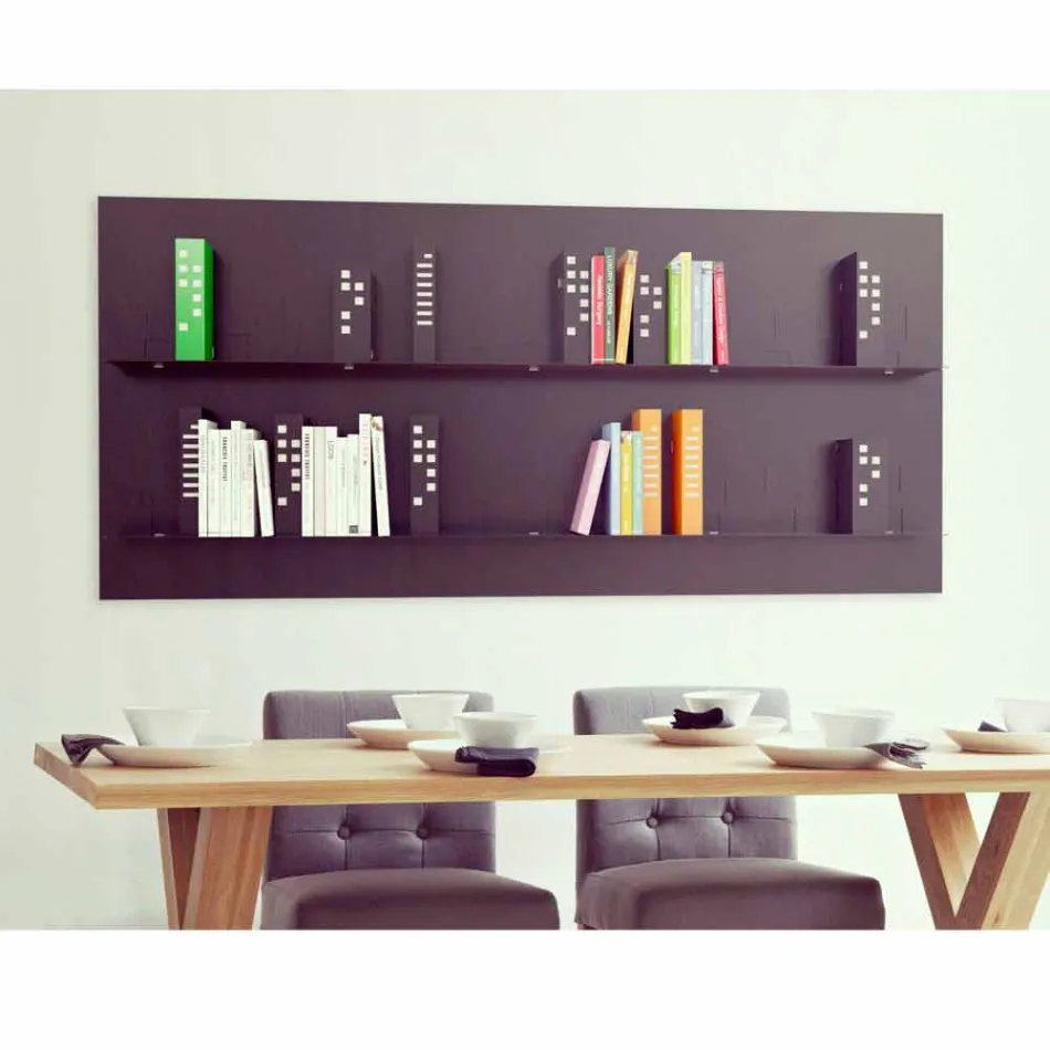 Libreria da Appendere Skyline 186x86 Mabele Viadurini