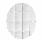 Libreria da parete bianca design moderno Gio, made in Italy Viadurini