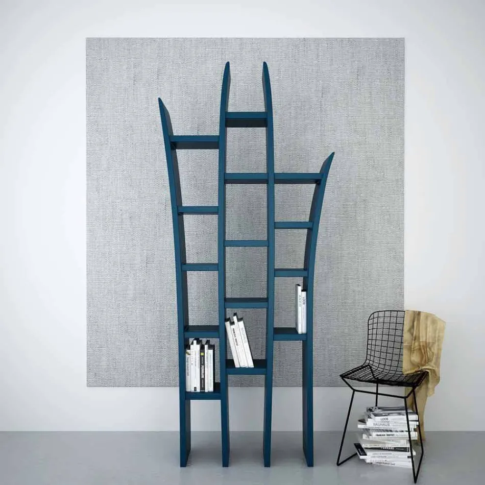 Libreria da terra design moderno Herba made in Italy Viadurini